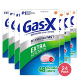 Gas-X Extra Strength Cherry Crème Tablets 48ct (Pack of 24)