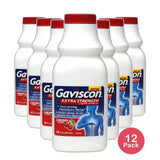 Gaviscon Extra Strength Liquid Antacid Cherry Flavor 12Oz (Pack of 12)