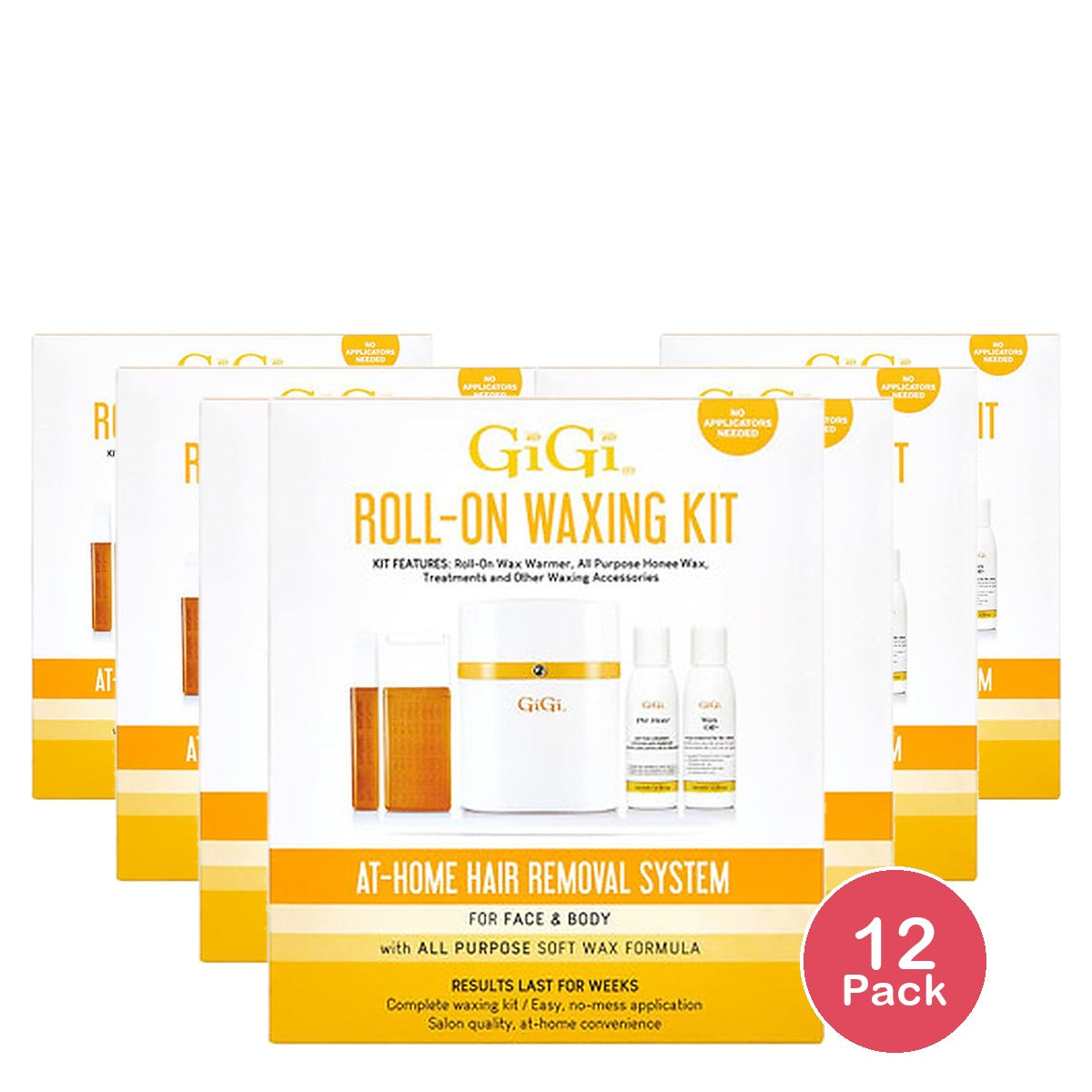 GiGi Roll-On Waxing Kit (Pack of 12)