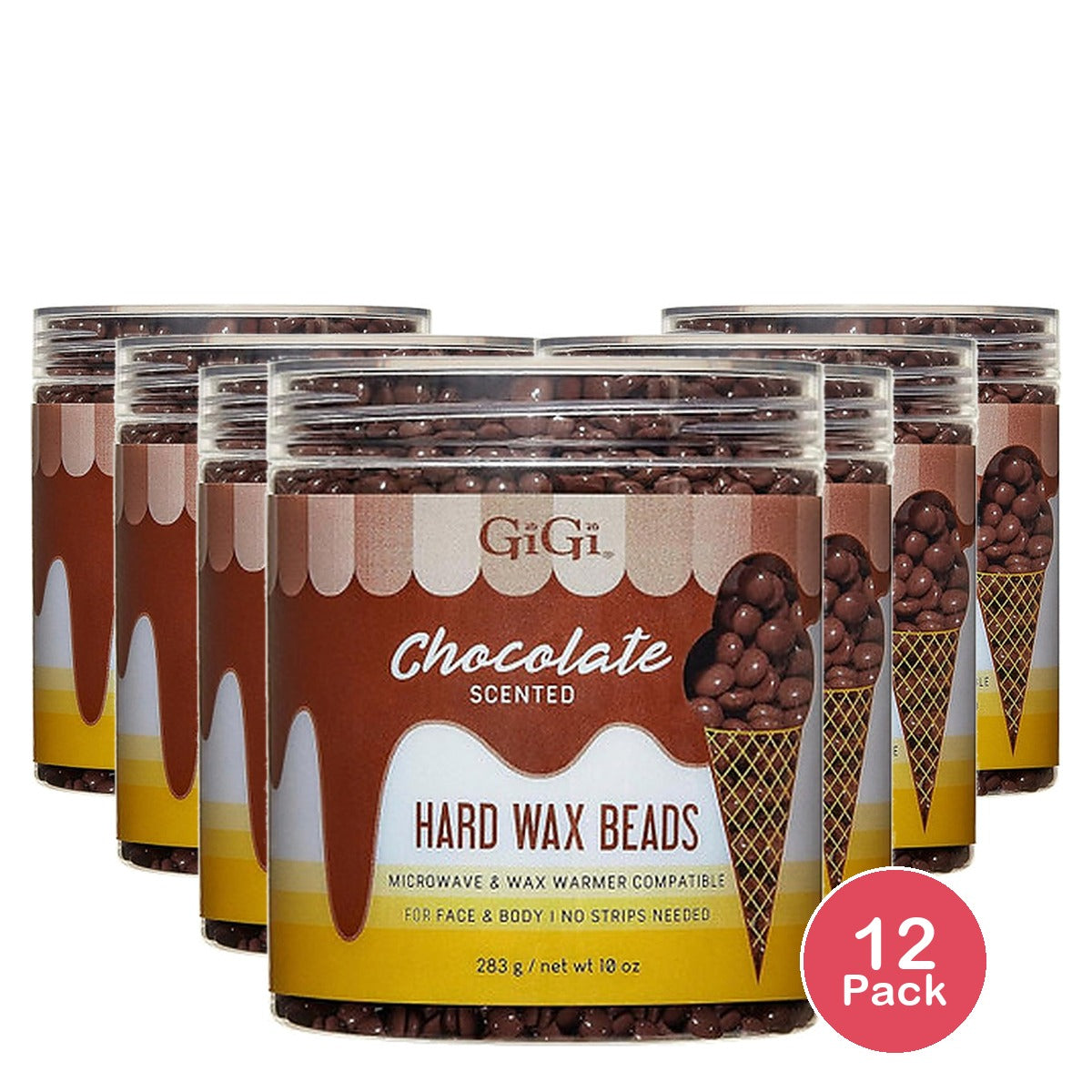 Gigi Wax Beads Chocolate 10 Oz (Pack of 12)