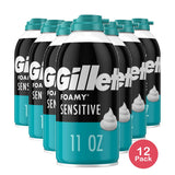 Gillette Foamy Sensitive Shave Foam 11 Oz (Pack of 12)