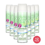 Gillette Satin Care Gel For Sensitive Skin7Oz (Pack of 12)