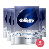 Gillette Series Cool Wave After Shave Splash Fresh 3.3Oz (Pack of 6)