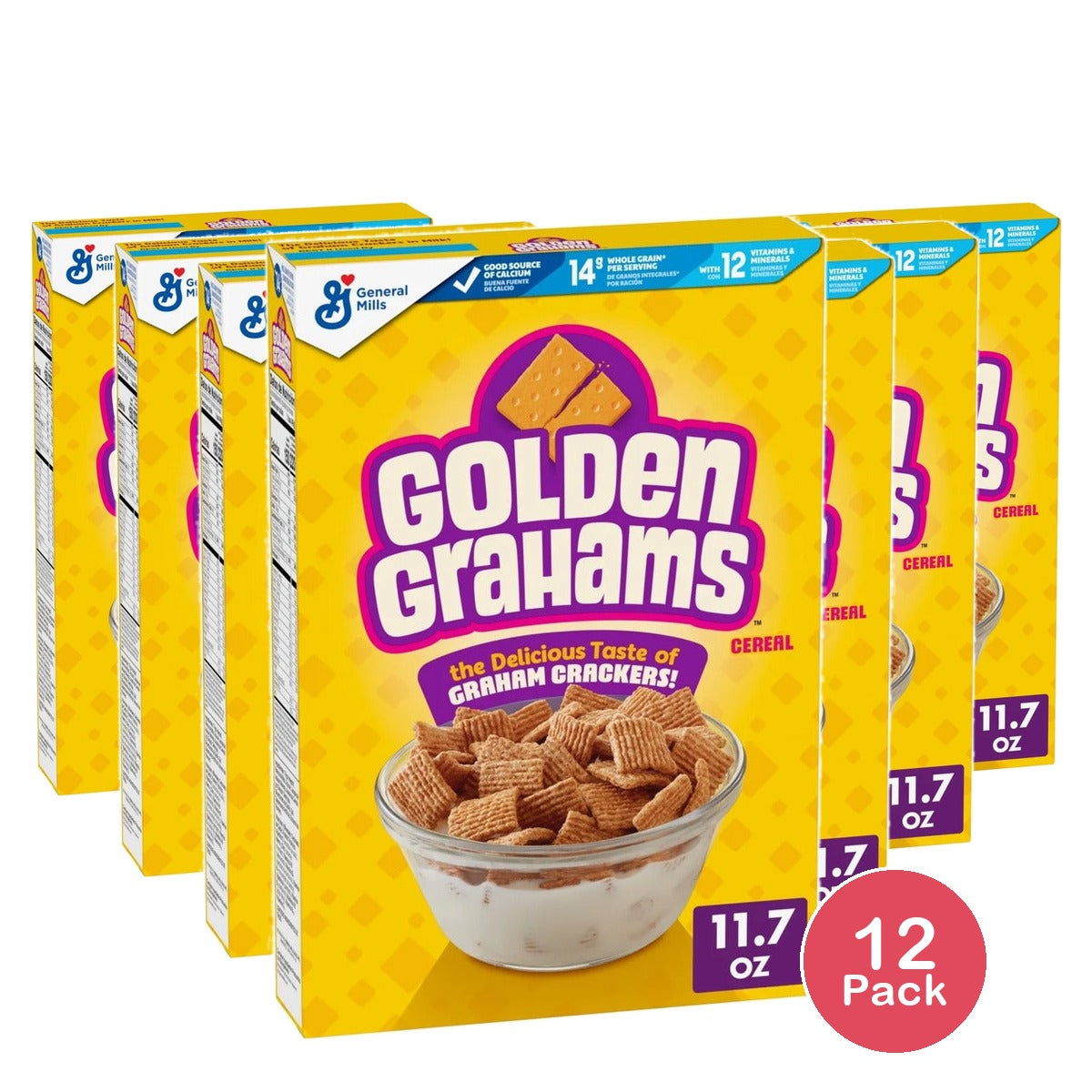 Golden Grahams Breakfast Cereal 11.7 Oz (Pack of 12)