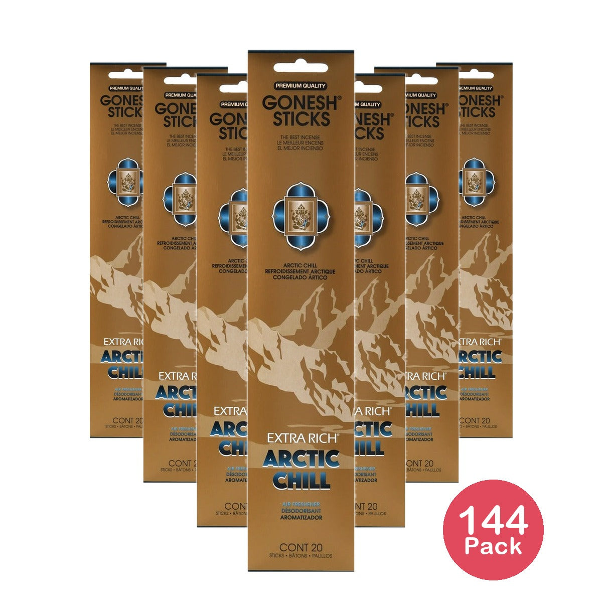 Gonesh Extra Rich Incense Arctic Chill (Pack of 144)