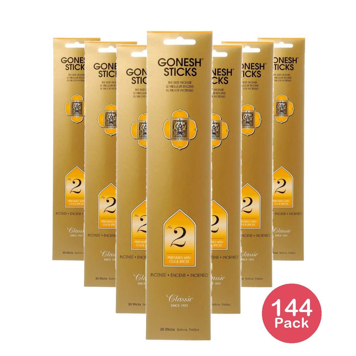 Gonesh Incense Sticks Spice (Pack of 144)