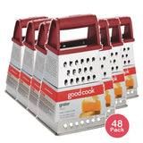 Good Cook 4 Sided Stainless Steel Grater 13.6Oz (Pack of 48)