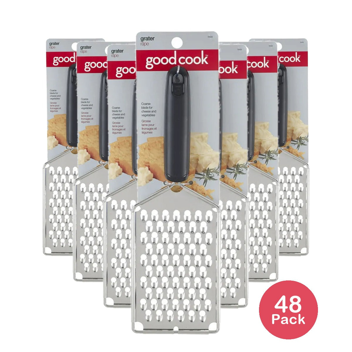 Good Cook Handi Euroflex Grater Classic Stainless Steel 3.84oz (image may vary) (Pack of 48)