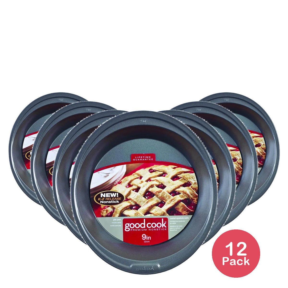 Good Cook Non Stick Pie Pan 9In 0.811Oz (Pack Of 12)