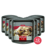 Good Cook Premium Nonstick Square Cake Pan 8in 7.1Oz (Pack of 12)