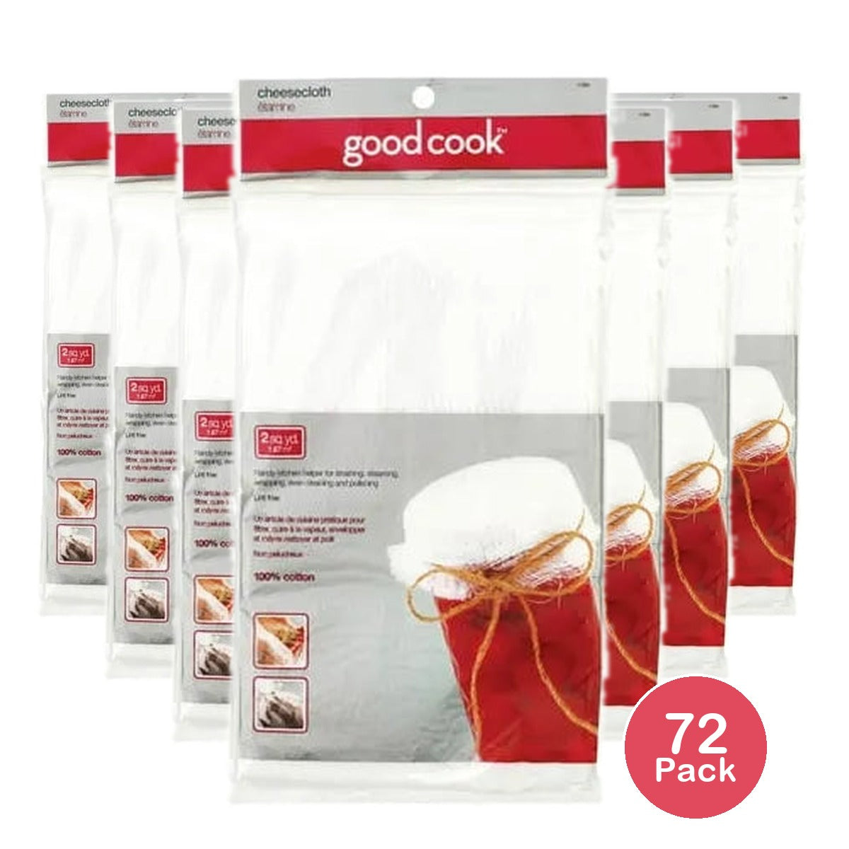 Good Cook White Cheesecloth 2yards 1.38oz (Pack of 72)