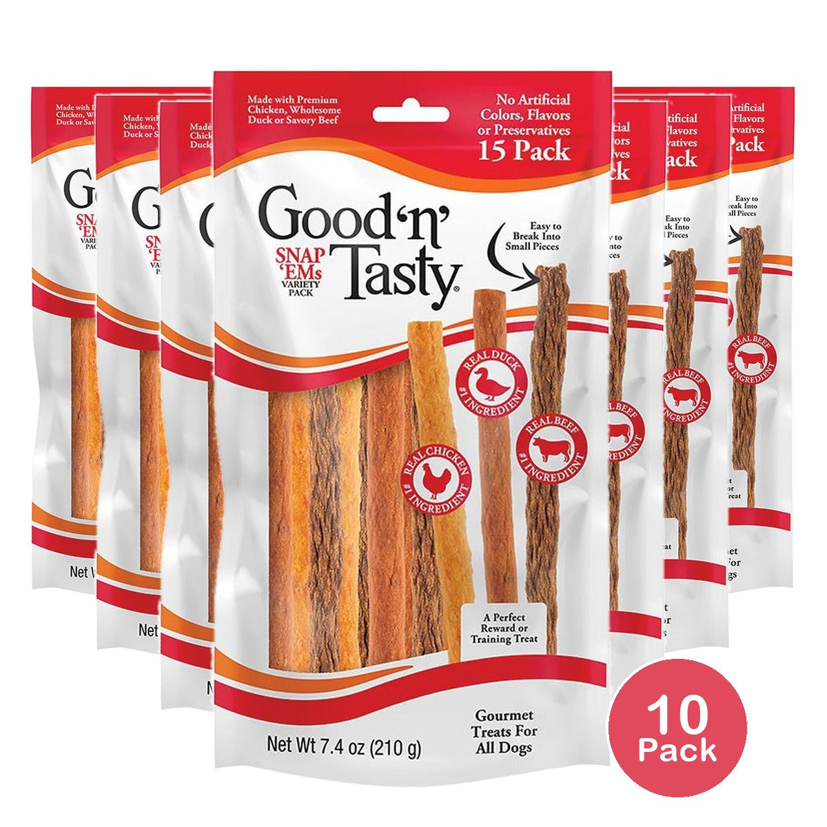 Good 'N' Tasty Triple Flavor Snap 'Ems 7.4 Oz (Pack of 10)