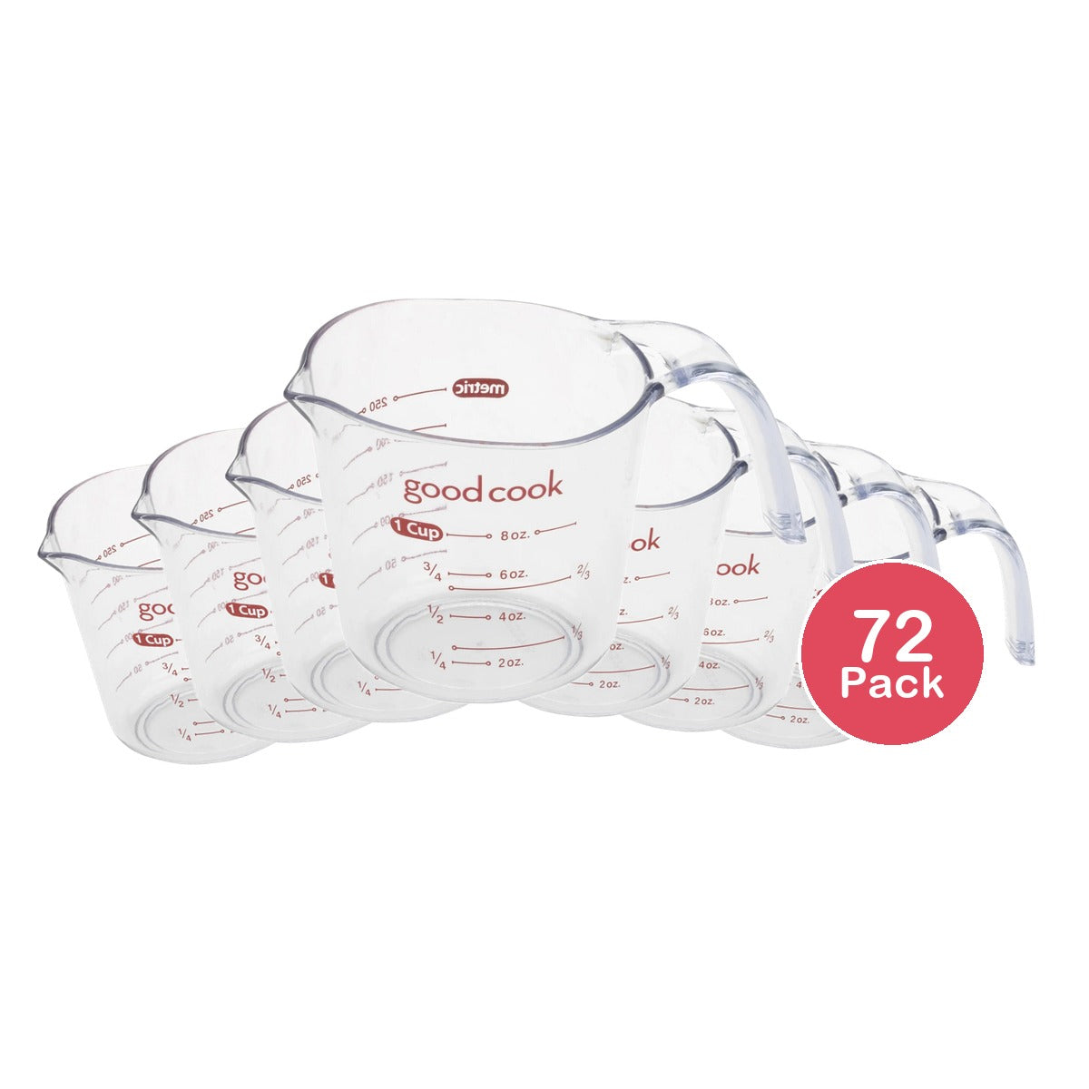 GoodCook Clear Liquid Measuring Cup 1-Cup (Pack of 72)