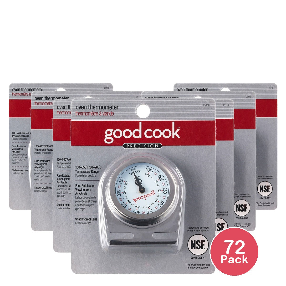 GoodCook Oven Thermometer Stainless Steel (Pack of 72)