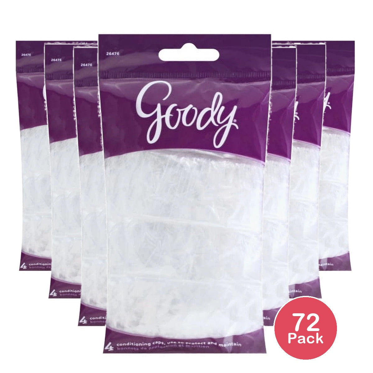 Goody Mosaic Vinyl Conditioning Cap 4 Count (Pack of 72)