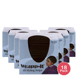 Graham Professional Wrap-It Maximum Strength Styling Wrap Black 40 Each (Pack of 18)
