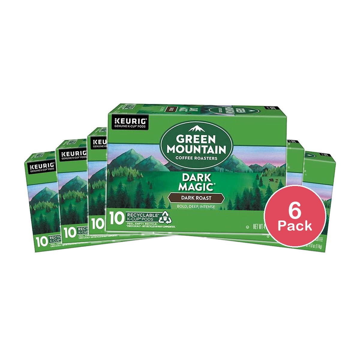 Green Mountain Coffee K-Cup Pods Dark Magic - 10.0 ea (Pack of 6)