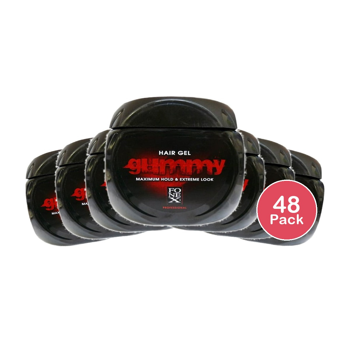 Gummy Hair Gel Maximum Hold 7.5 Oz (Pack of 48)