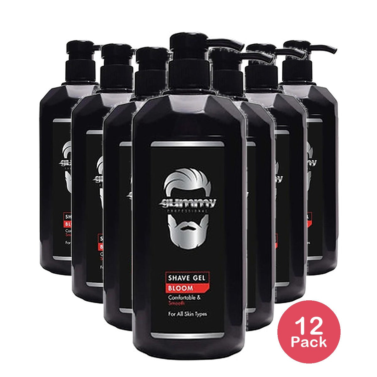 Gummy Pro Shave Gel Bloom 33.8 Oz (Pack of 12)