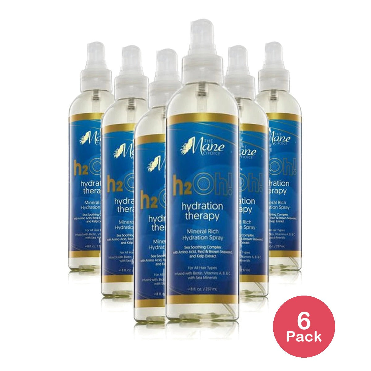 H2Oh! Mineral Rich Hydration Spray 8. Oz (Pack of 6)