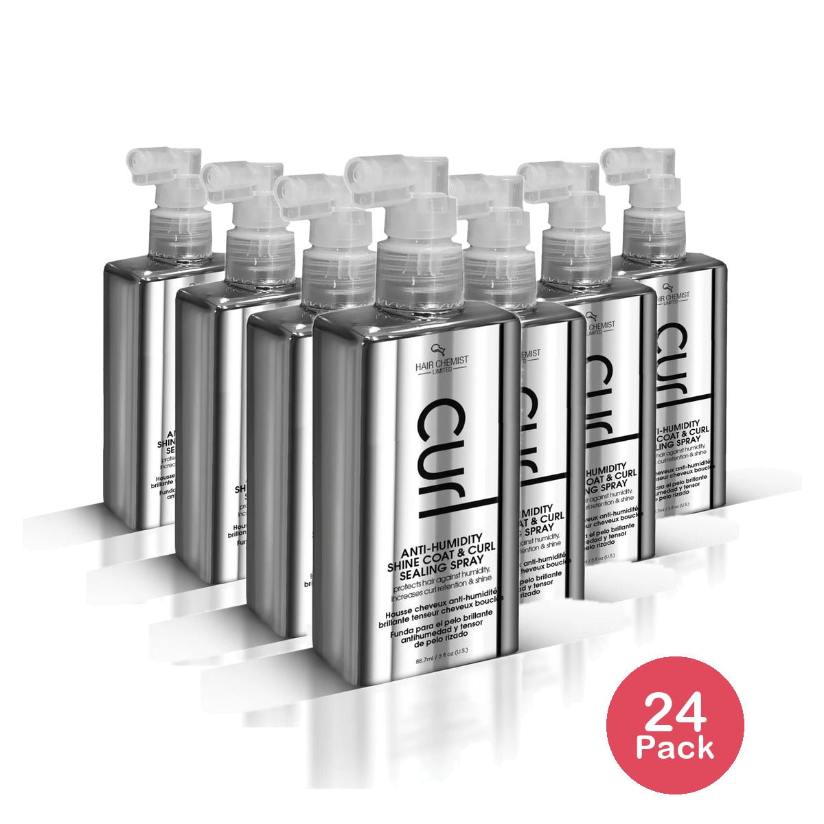 Hair Chemist CURL Anti Humidity Shine Coat & Sealing Spray 3 Oz (Pack of 24)