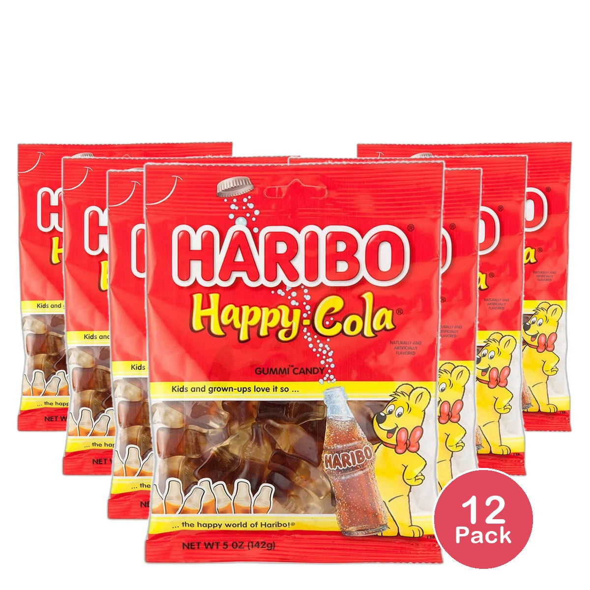 Haribo Happy Cola Gummi Candy 5Oz (Pack of 12)