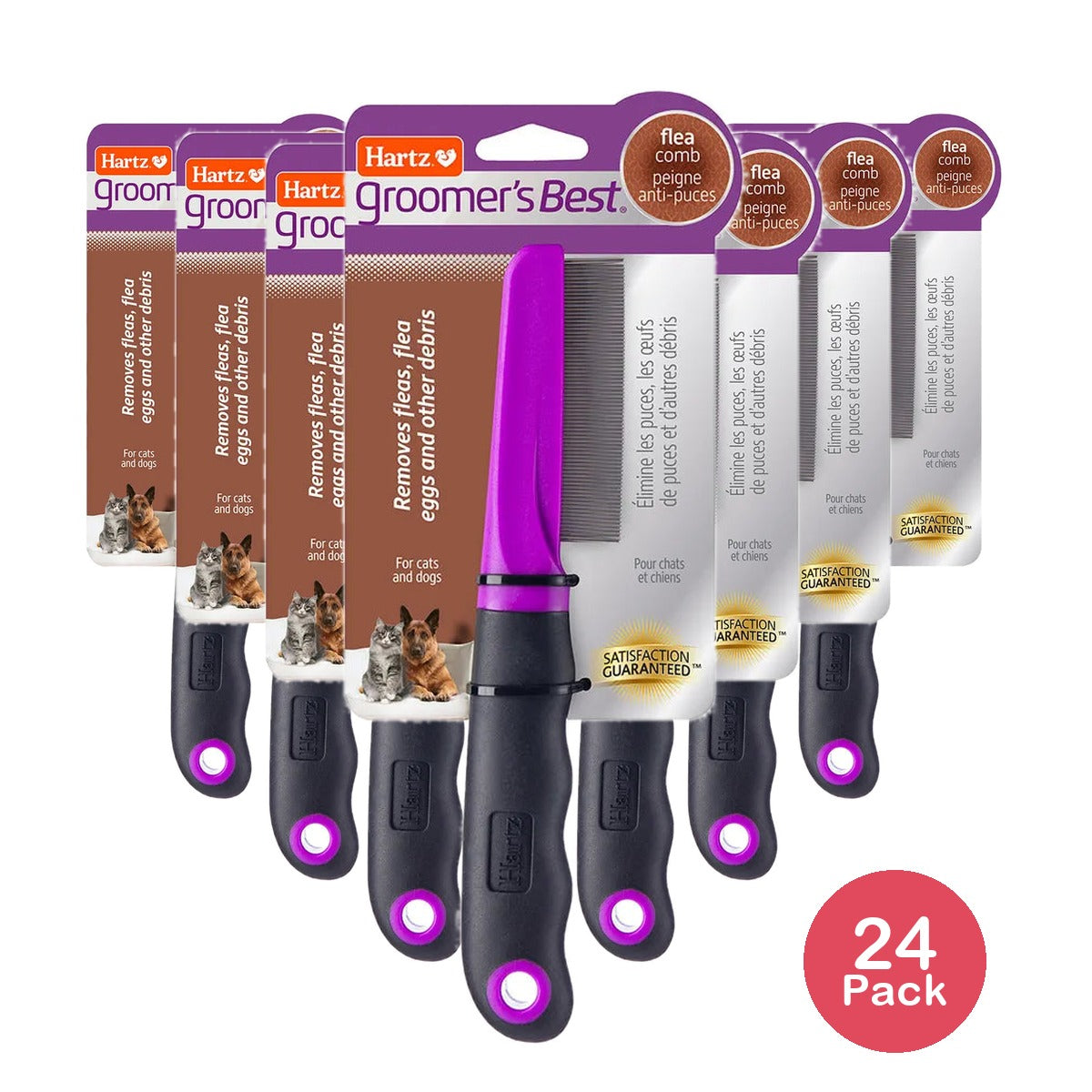 Hartz Groomers Best Flea Comb for Dog and Cat 1.44Oz (Pack of 24)