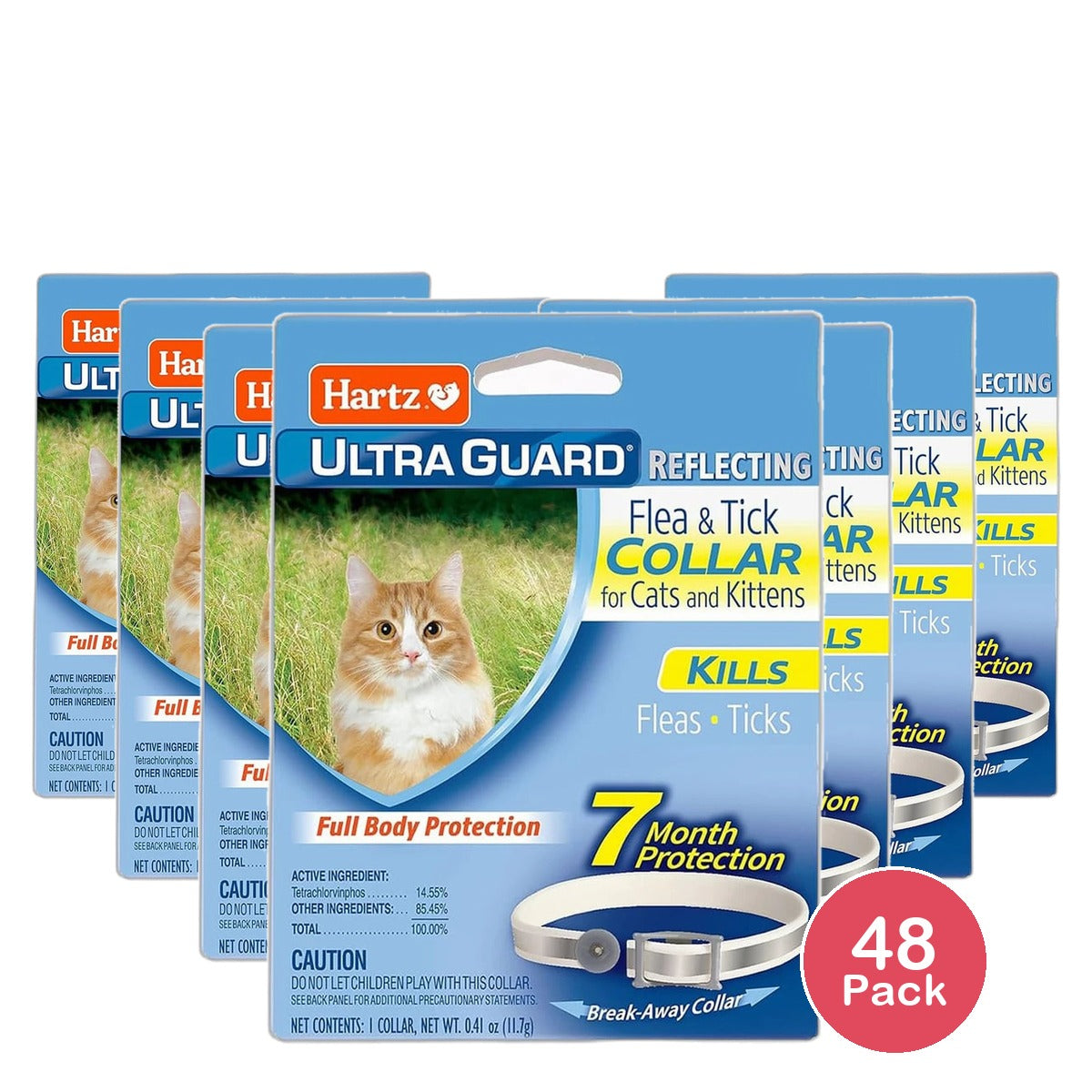 Hartz Ultra Guard Flea and Tick Collar for Cats and Kittens 1 Ea 0.41Oz (Pack of 48)