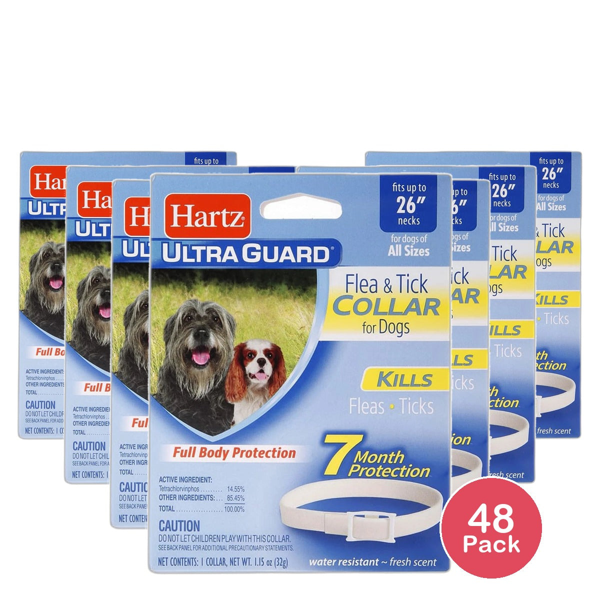 Hartz Ultraguard Flea And Tick Collar For Dogs 1.15Oz (Pack of 48)