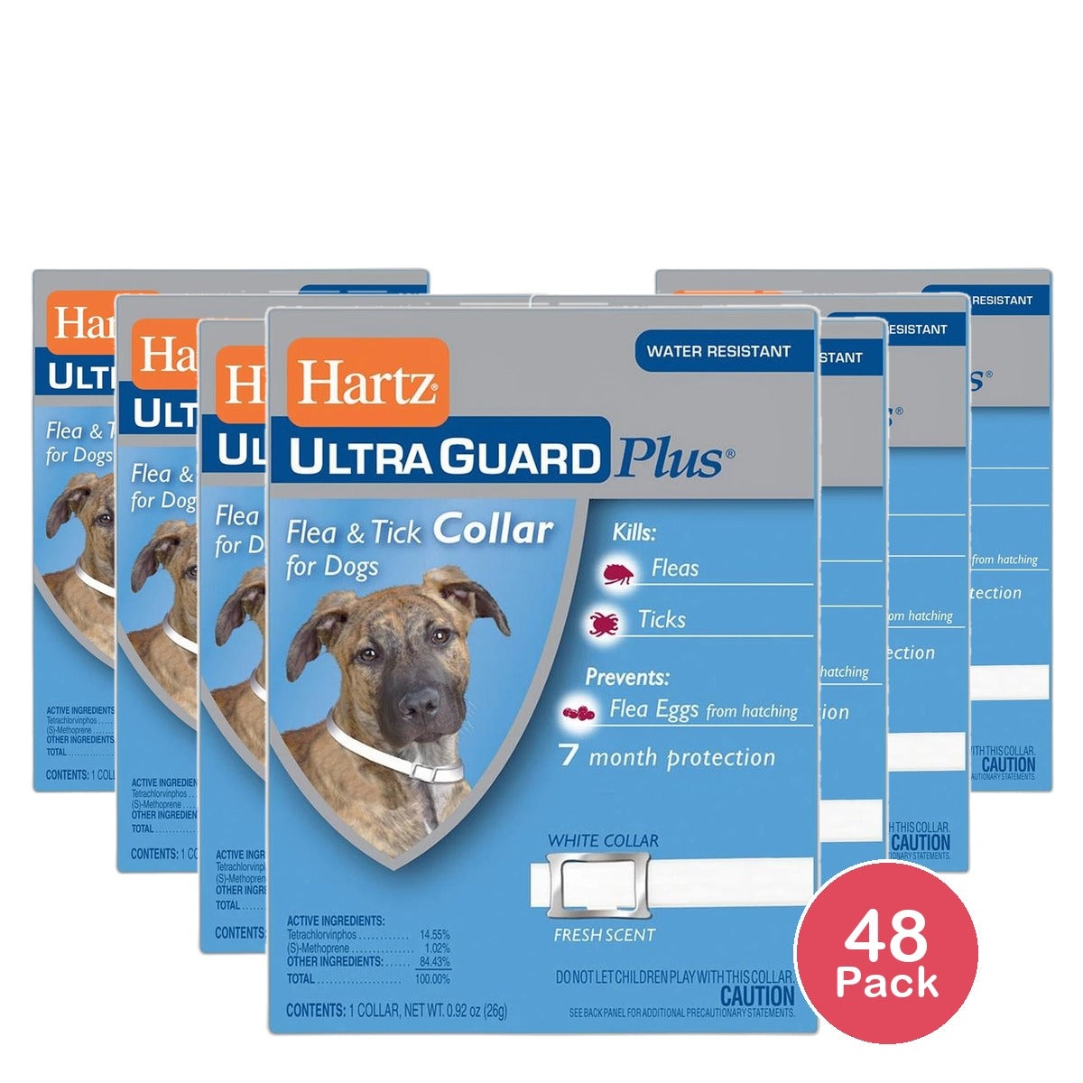 Hartz UltraGuard Plus Flea And Tick Collar For Dogs 0.92Oz (Pack of 48)