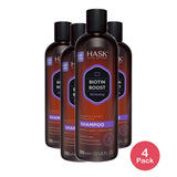Hask Biotin Boost Thickening Shampoo with Biotin, Collagen and Coffee - 12 fl oz (Pack of 4)