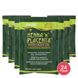 Hask Henna N Placenta Conditioning Treatment With Olive Oil 2.0 OZ (Pack of 24)