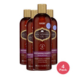 HASK Macadamia Oil Moisturizing Shampoo 12oz. (Pack of 4)