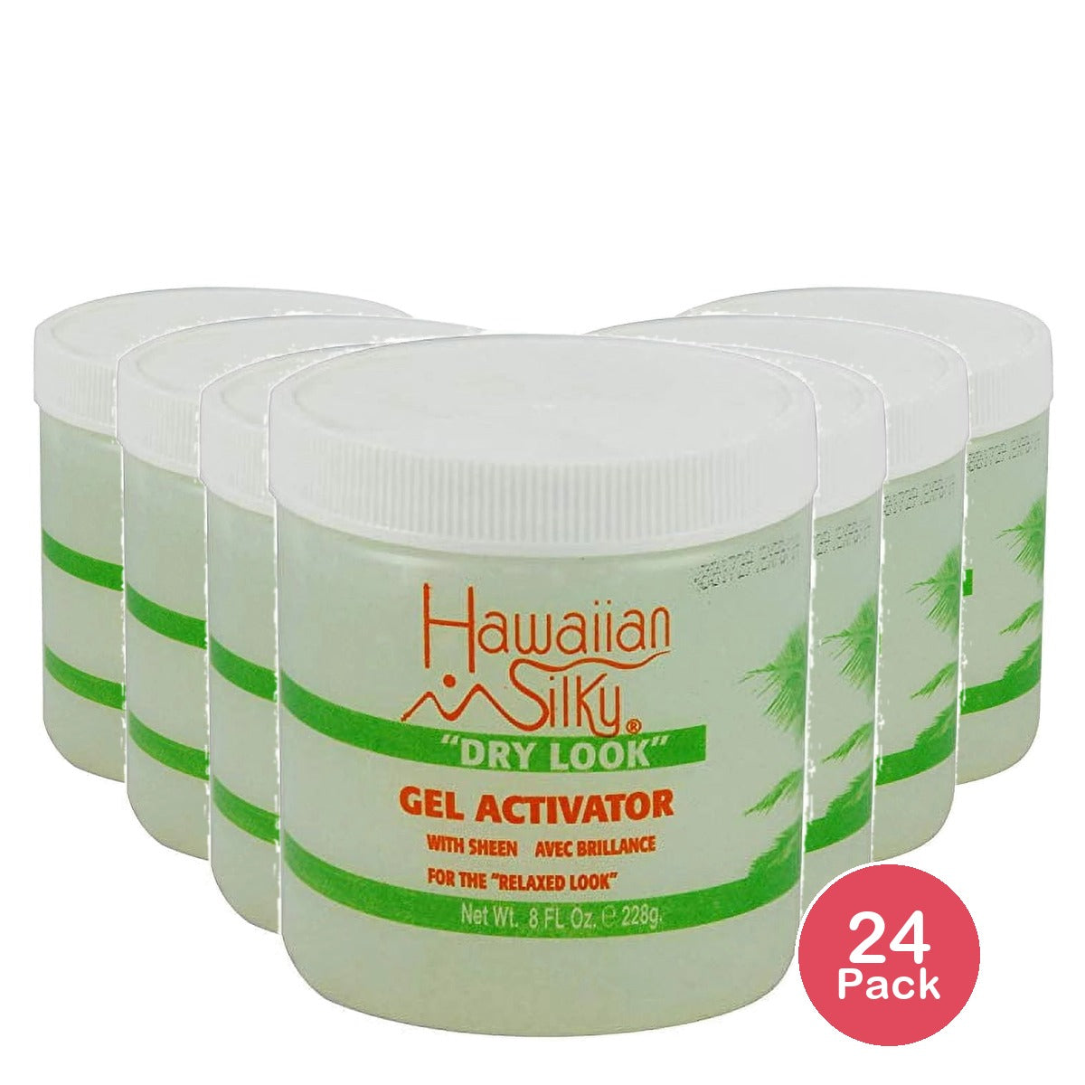 Hawaiian Silky- Dry Look Gel Activator 8oz (Pack of 24)