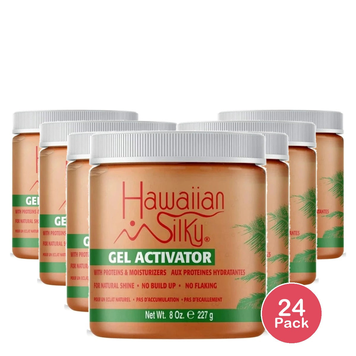 Hawaiian Silky Hair Gel Activator - 8 oz (Pack of 24)