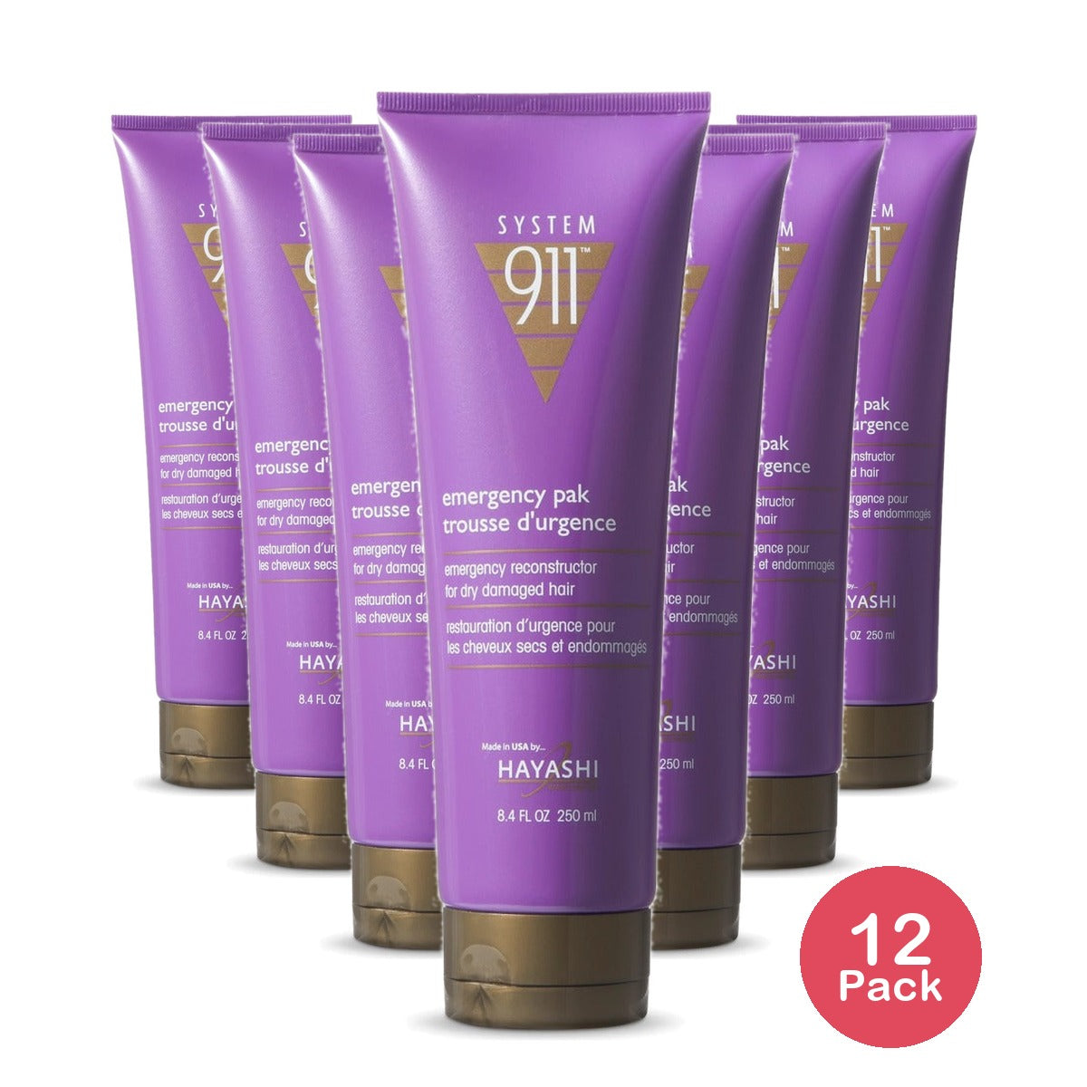 Hayashi System Hinoki 911 Emergency Pak Super Conditioner 8.4 Oz (Pack of 12)