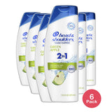 Head and Shoulders 2 in 1 Dandruff Shampoo and Conditioner Green Apple 12.5Oz (Pack of 6)