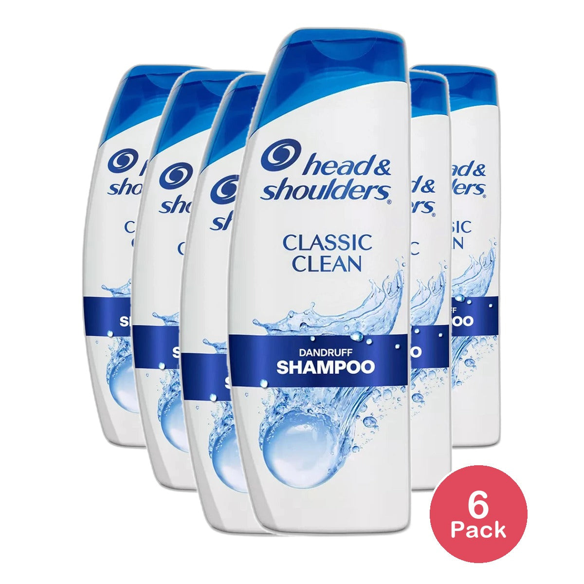 Head and Shoulders Classic Clean Dandruff Shampoo 13.5Oz (Pack of 6)