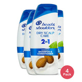 Head & Shoulders 2 in 1 Dry Scalp Care 20.7 Oz (Pack of 4)