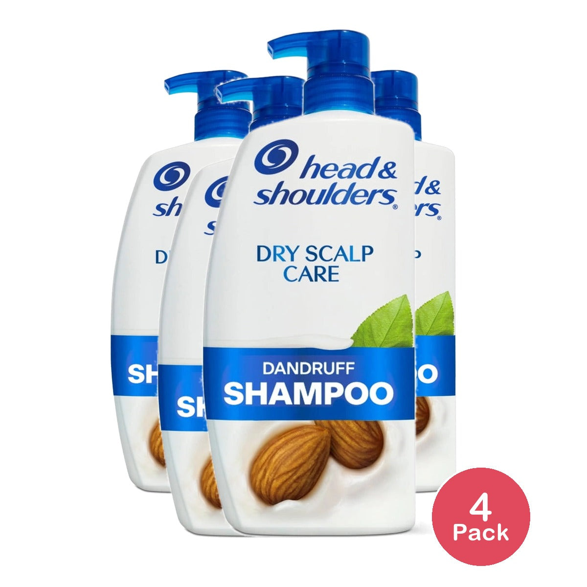 Head & Shoulders Dandruff Shampoo, Anti-Dandruff Treatment, Dry Scalp Care for D 28.2 oz(Pack of 4)
