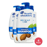 Head & Shoulders Dandruff Shampoo, Anti-Dandruff Treatment, Dry Scalp Care for D 28.2 oz(Pack of 4)