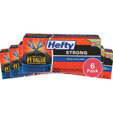 Hefty Strong Extra Large Trash Bags 33 Gallon 73.92oz (Pack of 6)
