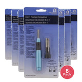 Helping Hand 8-In-1 Precision Screwdriver 0.35Oz (Pack Of 8)