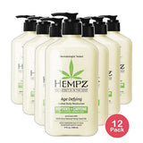 Hempz Age Defying Herbal Body Moisturizer with Pump 17Oz (Pack of 12)
