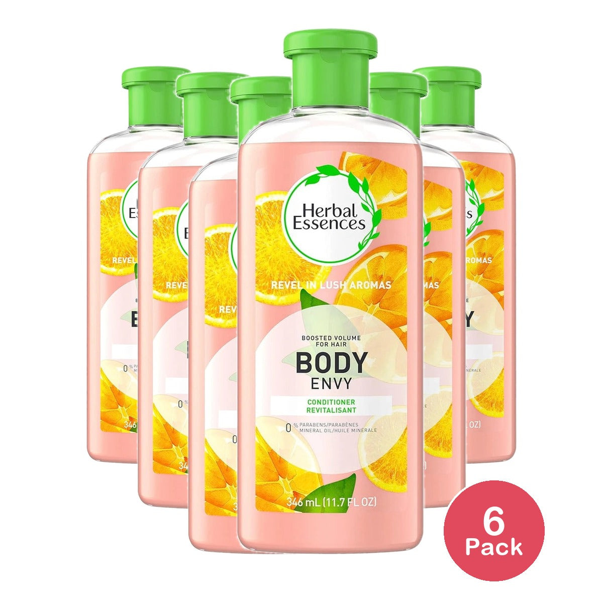 Herbl Essences Body Envy Conditioner Boosted Volume for Hair 11.7 fl oz(Pack of 6)