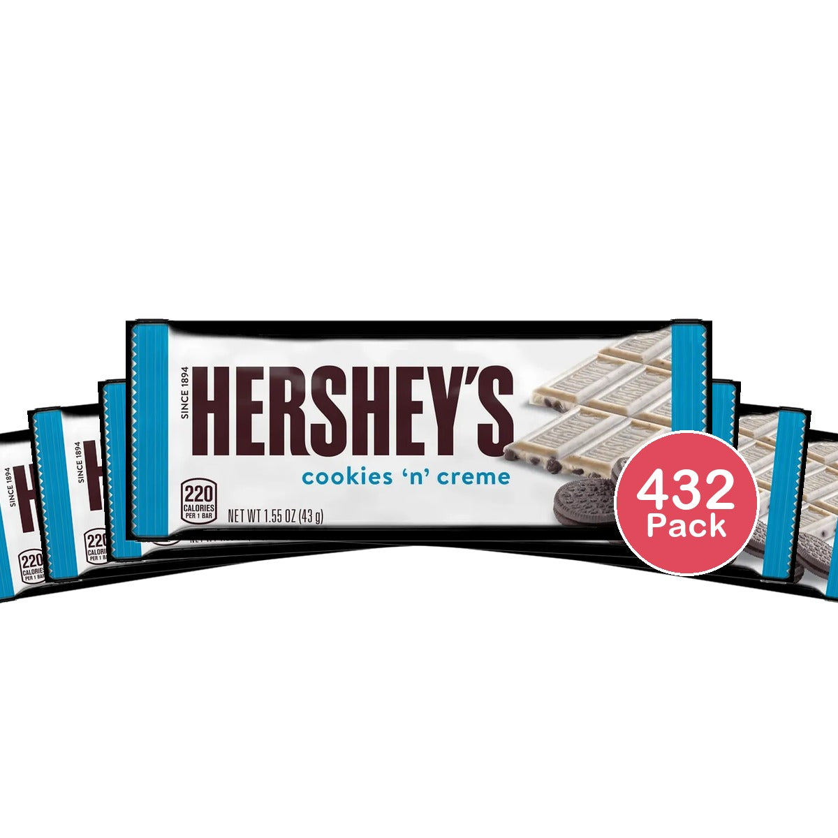 Hersheys Cookies N Creme Candy Bar 1.5Oz (Pack of 432)