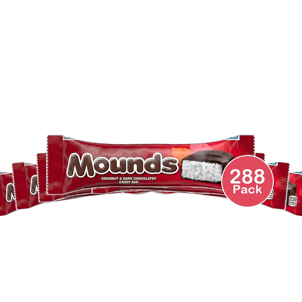 Hersheys Mounds Dark Chocolate And Coconut Candy Bar 1.76Oz (Pack of 288)