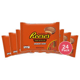 Hersheys Reeses Milk Chocolate Peanut Butter Cups Snack Size Candy 10.5Oz (Pack of 24)