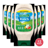 Hidden Valley Original Ranch Salad Dressing and Topping 16 fl oz (Pack of 12)