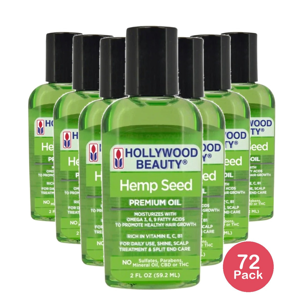 Hollywood Beauty Hemp Seed Oil 2 Oz (Pack of 72)